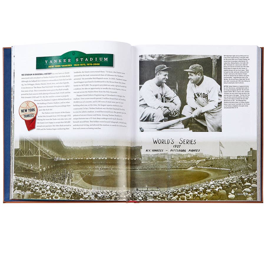 Graphic Image "Ballparks Past and Present" Leather Bound Book
