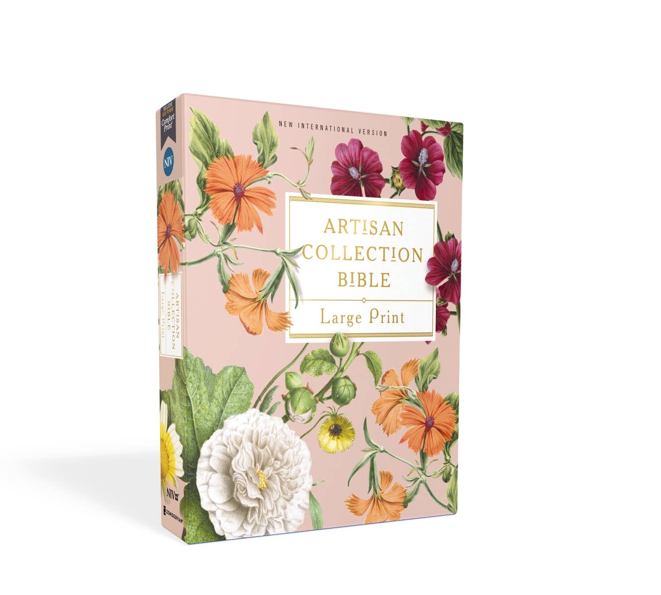 NIV Artisan Collection Bible LP Leathersoft Blush Floral