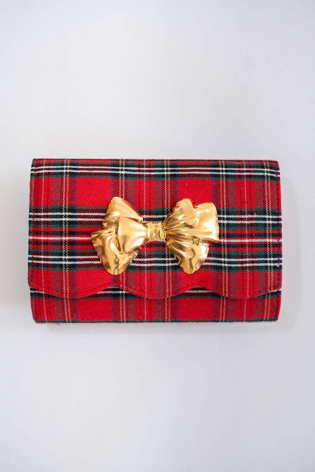 Lisi Lerch - Ruby Scalloped - Red Plaid WS Clutch