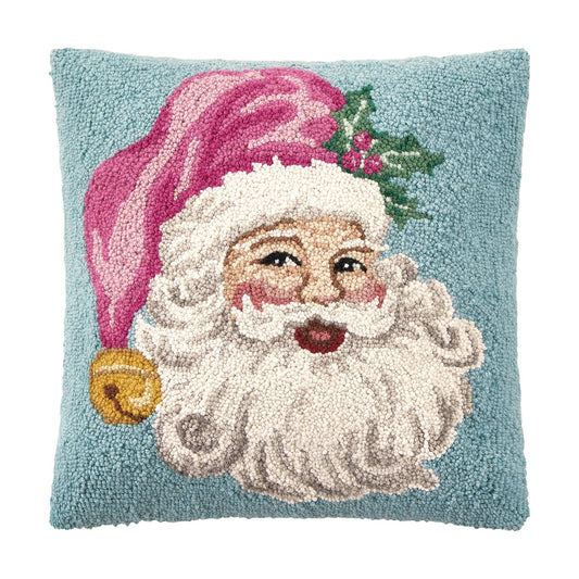 Peaking Handicraft Retro Pink Santa Hook Pillow