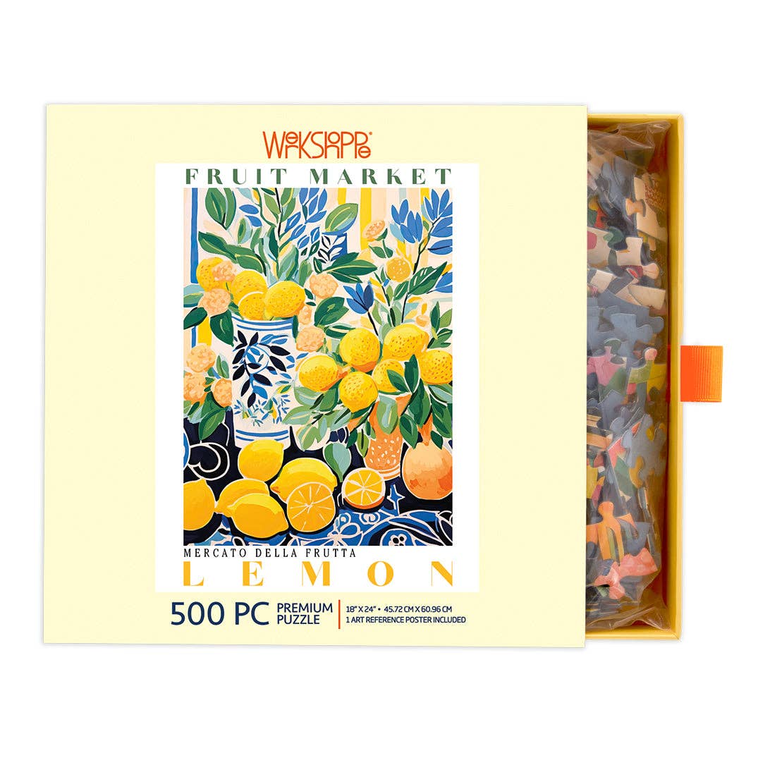 WerkShoppe Fruit Market Lemons 500 Piece Puzzle