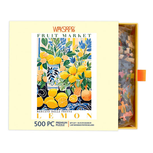 WerkShoppe Fruit Market Lemons 500 Piece Puzzle