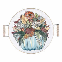Glory Haus Always Thankful Fall Foliage Enamel Tray