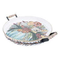 Glory Haus Always Thankful Fall Foliage Enamel Tray