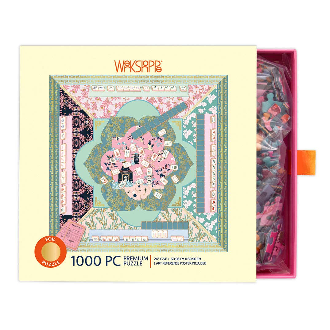 WerkShoppe Let's Play Mahjong 1000 Piece Puzzle