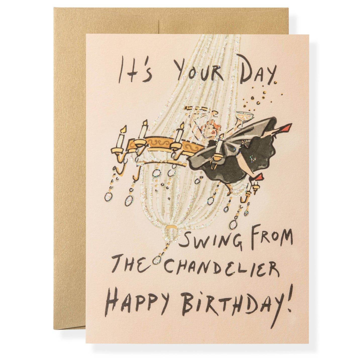 Karen Adams Chandelier Greeting Card