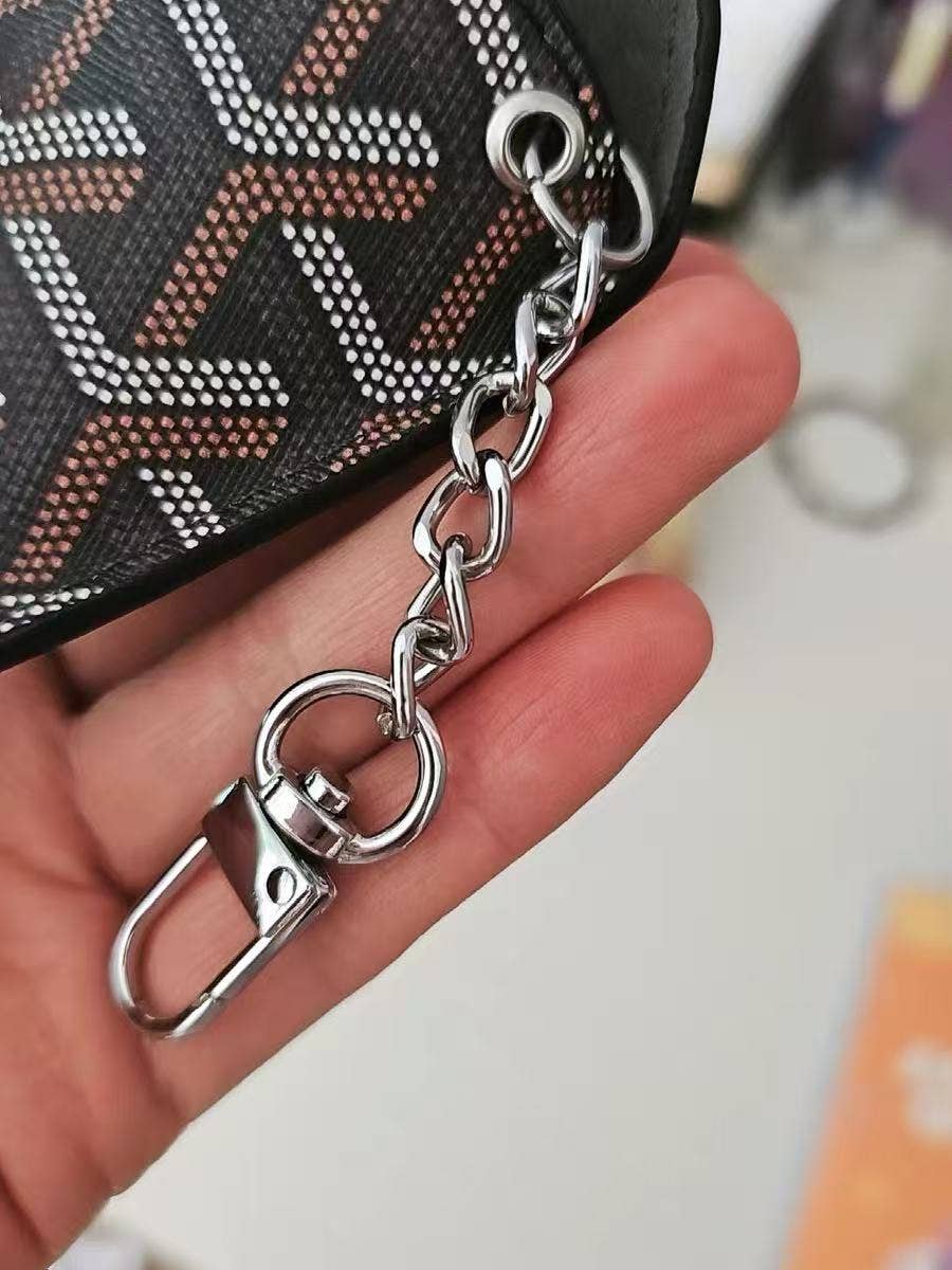 Ode to Goyard - Travel-Friendly Glasses Case with Keychain Clip