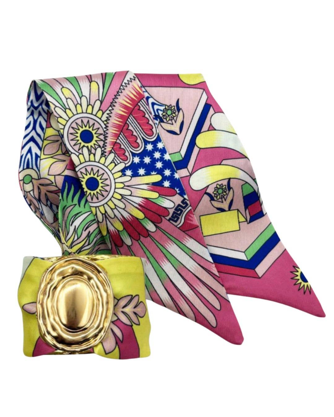 Lisi Lerch - Finley- Large Gold Scarf Cuff - WS