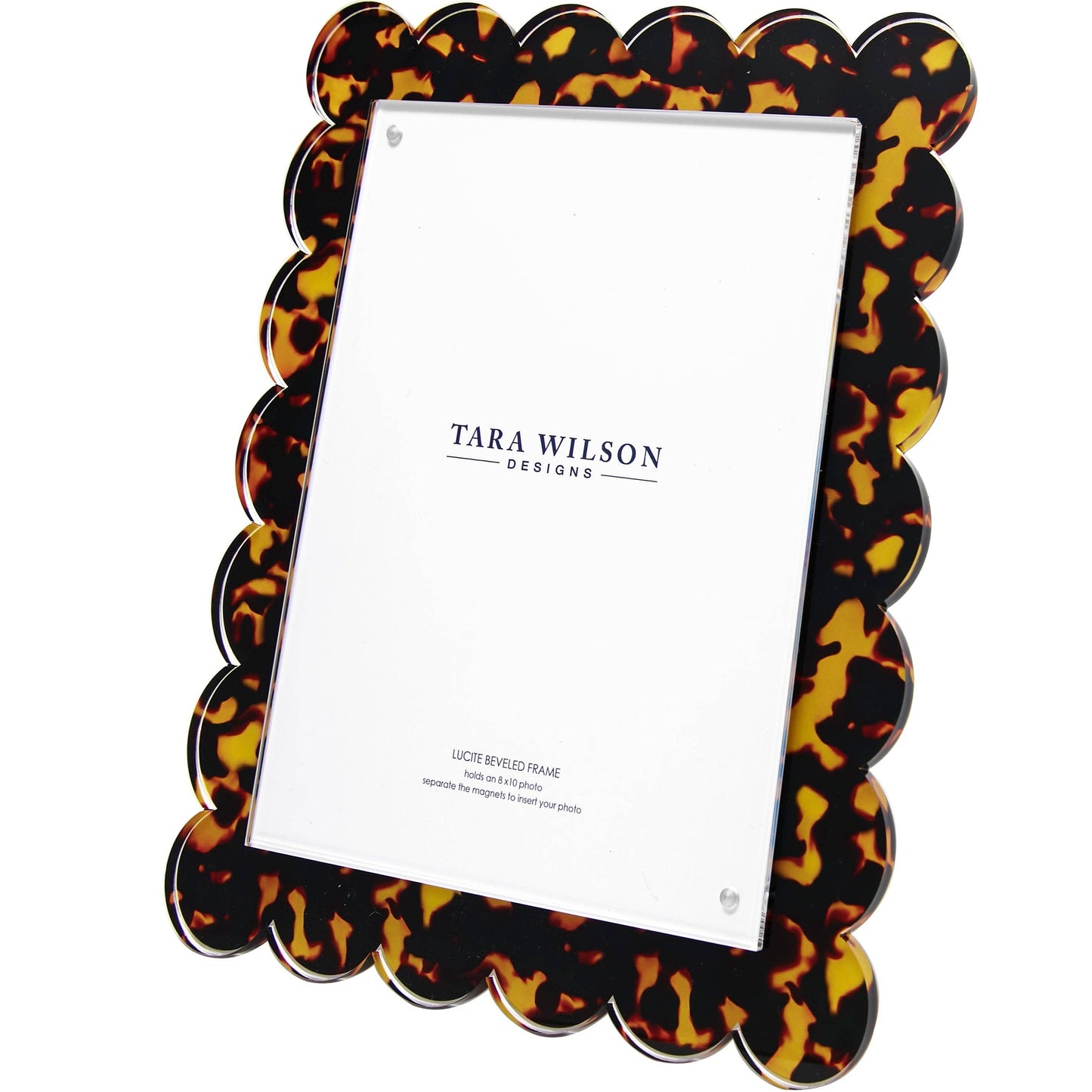 TARA WILSON SCALLOP FRAME - 8 X 10 - TORTOISE