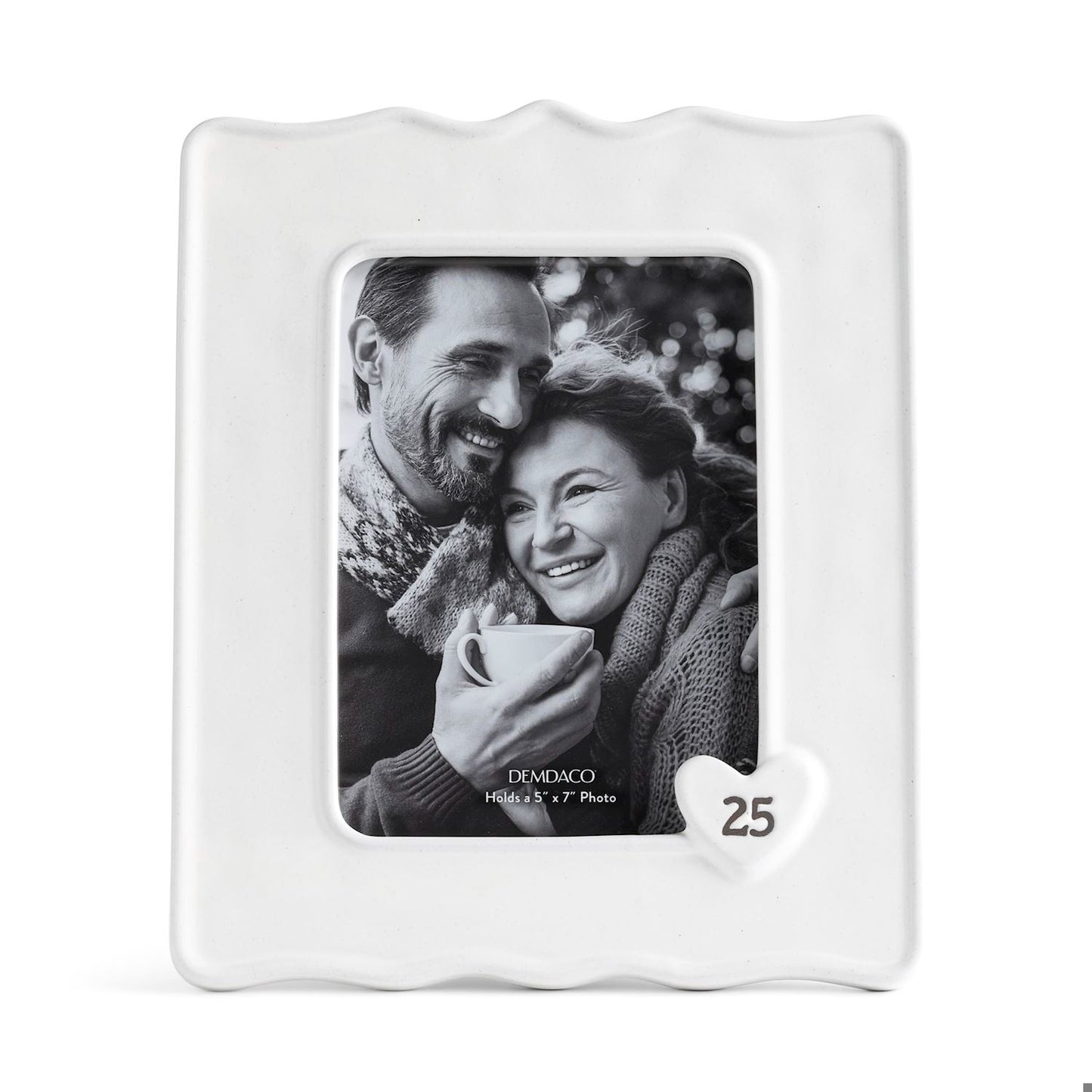 Demdaco’s 25 Years Ceramic Picture Frame, 5X7