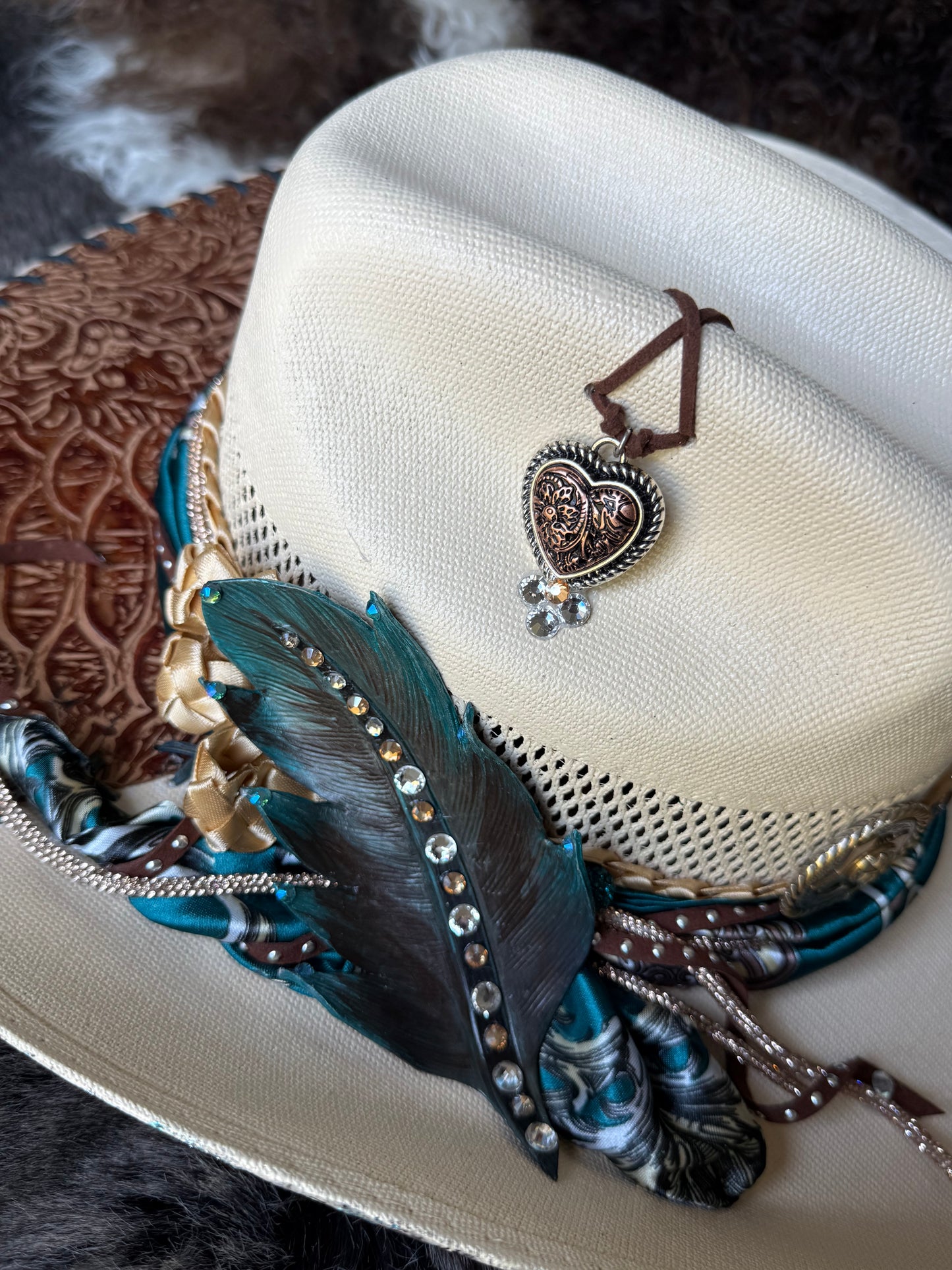 Annie’s Touch Straw Cowgirl Hat- The Teal Nomad