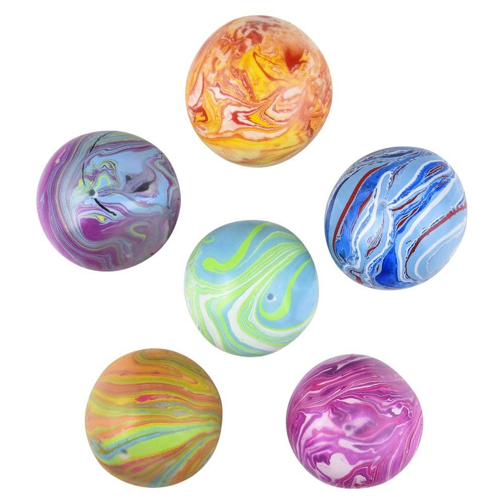 La Luna Bella 2.33" SQUISH AND STRETCH MARBLEIZED GUMMI BALL