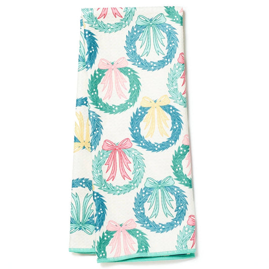 Once Again Home Anywhere Towel Reversible - RJW Neighbors Wreath