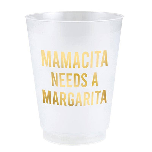 Santa Barbara Gold Foil Frost Cup - Mama Need a Margarita