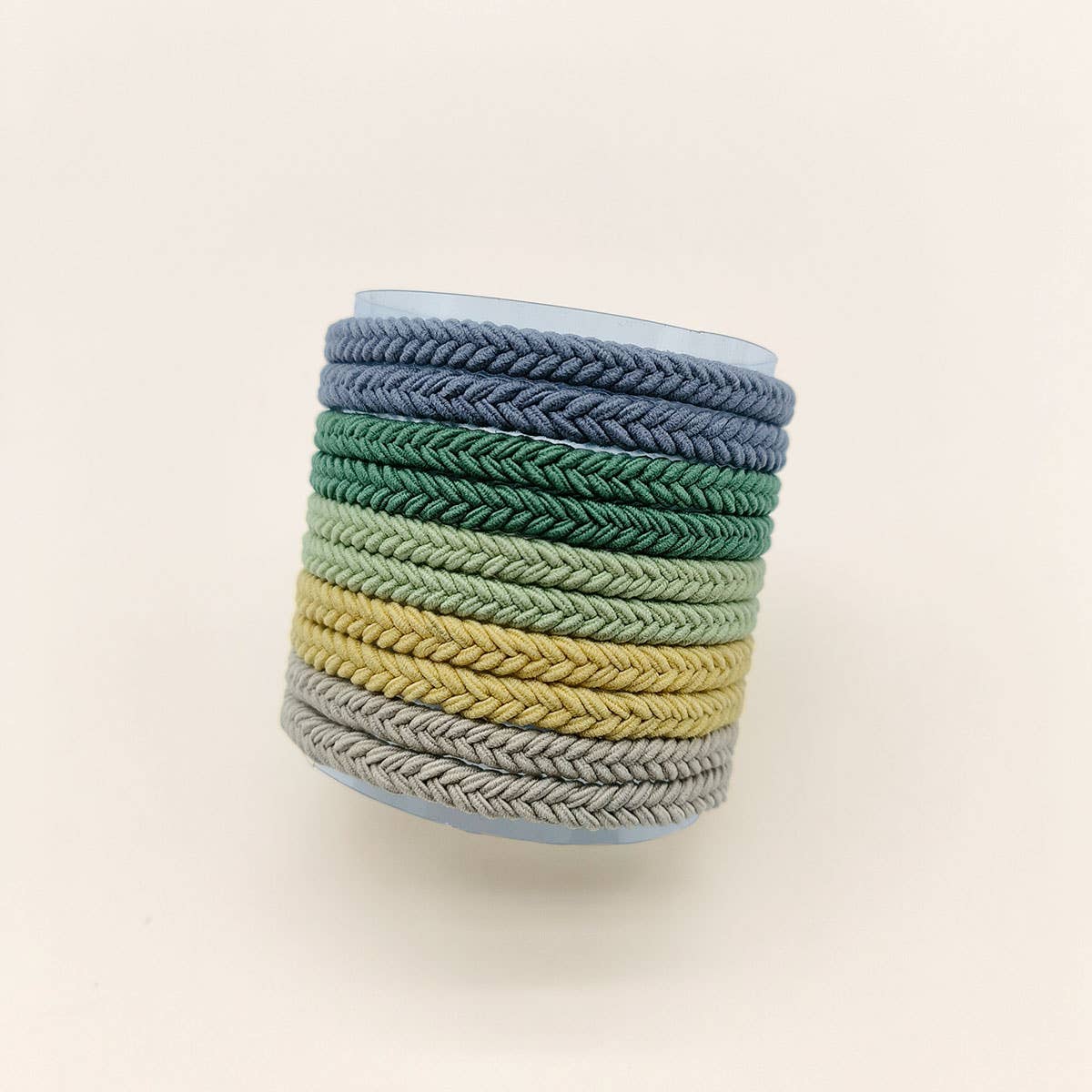 ACCITY Braided Cord Super Stretchy Elastic Hair Ties, 10pcs