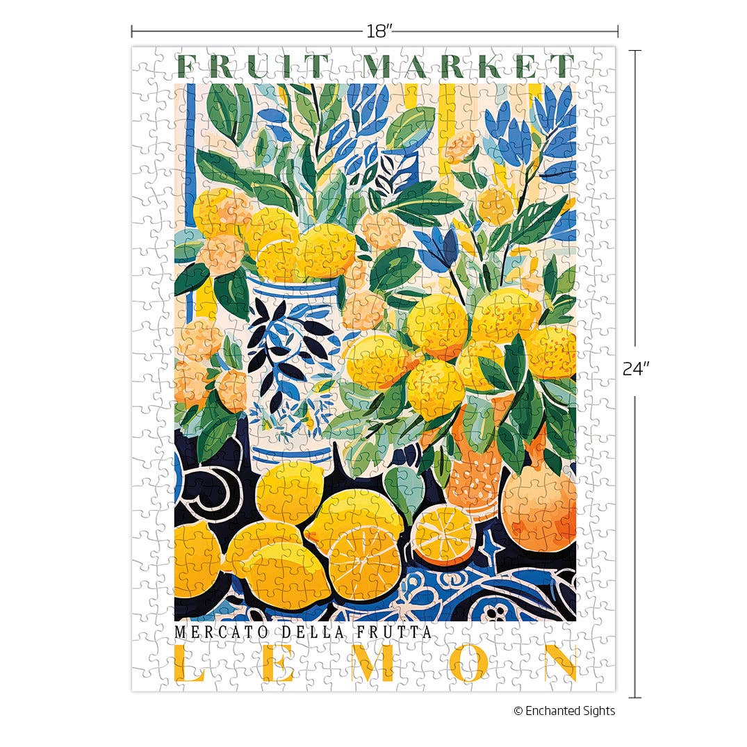 WerkShoppe Fruit Market Lemons 500 Piece Puzzle
