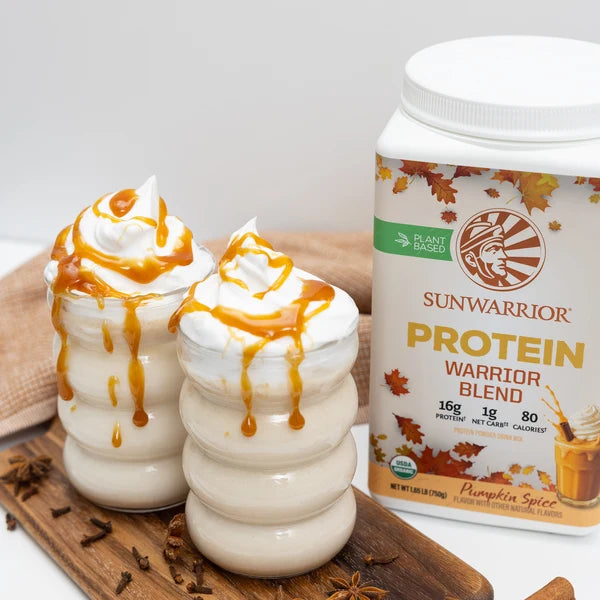 Sunwarrior Organic Warrior Blend Pumpkin Spice Protein Powder