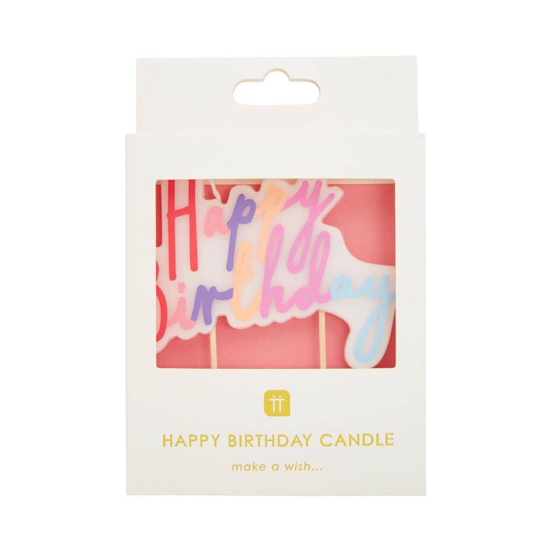 Talking Tables Pastel Happy Birthday Candle | Cake Candles |