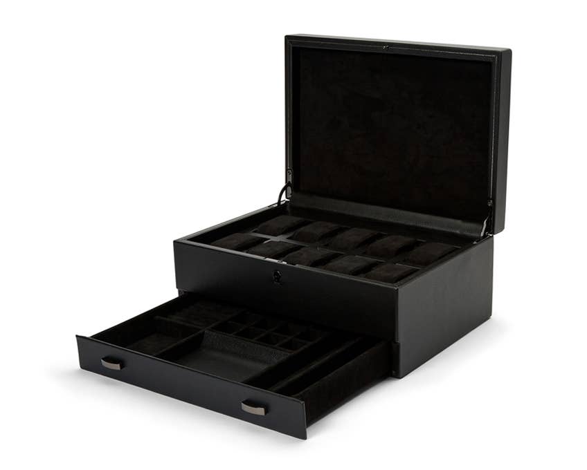 WOLF 1834 British Racing 10 PC Watch Box with Drawer