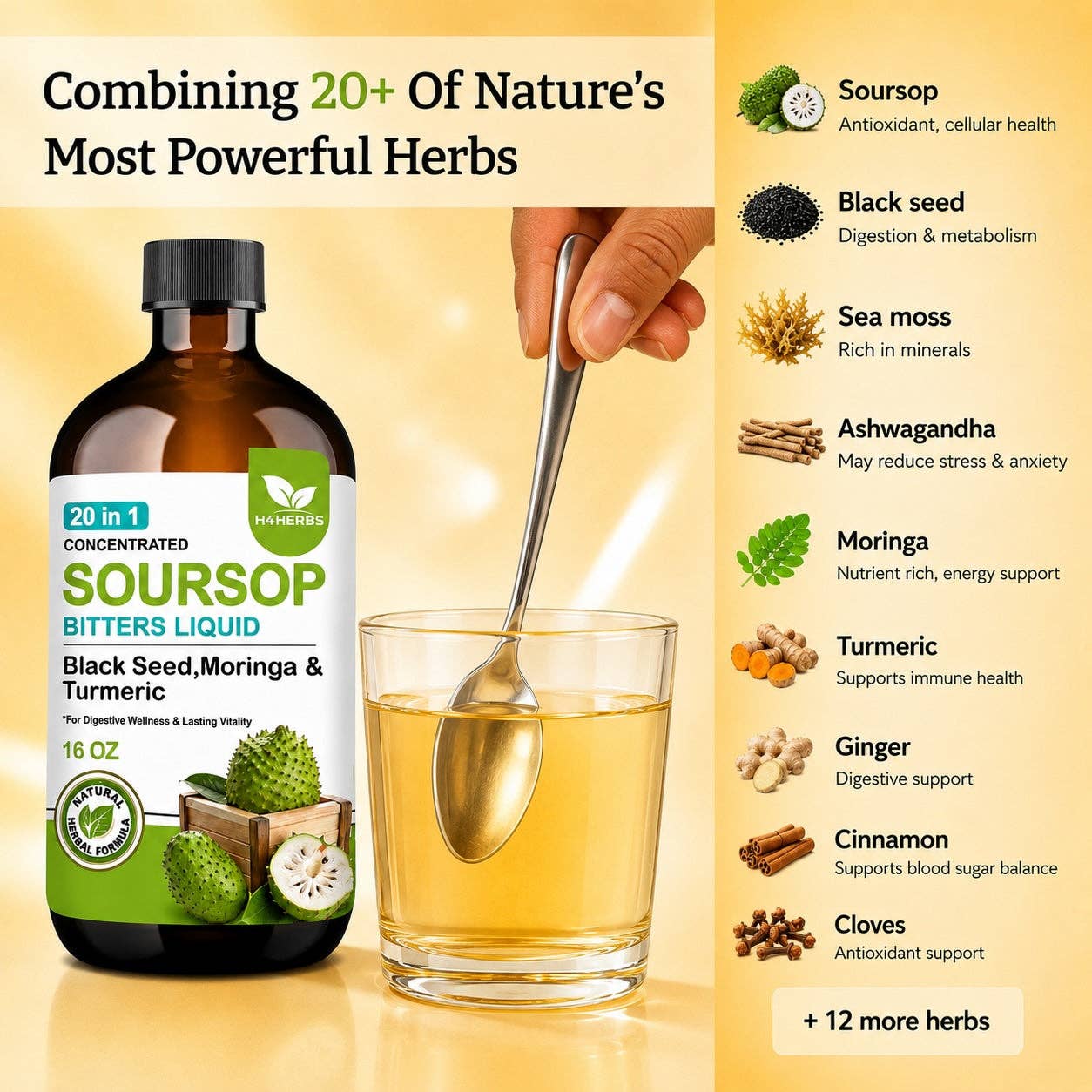 H for Herbs Soursop Bitters