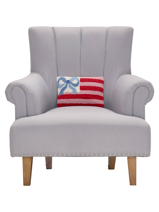 Peking Handicraft Bow Flag Hook Pillow