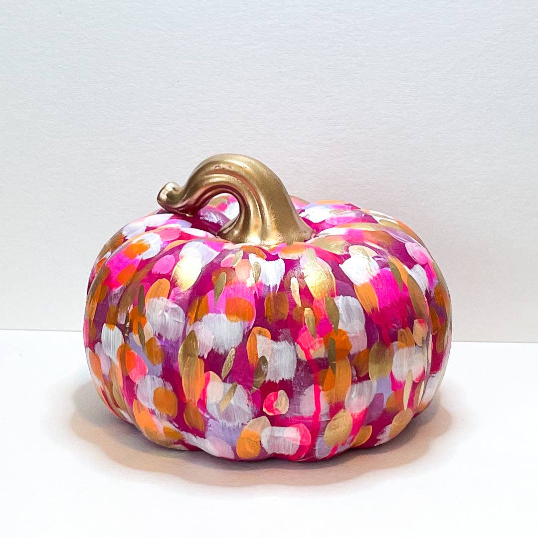 Jessica Reynolds Large Pink Abstract Pumpkin