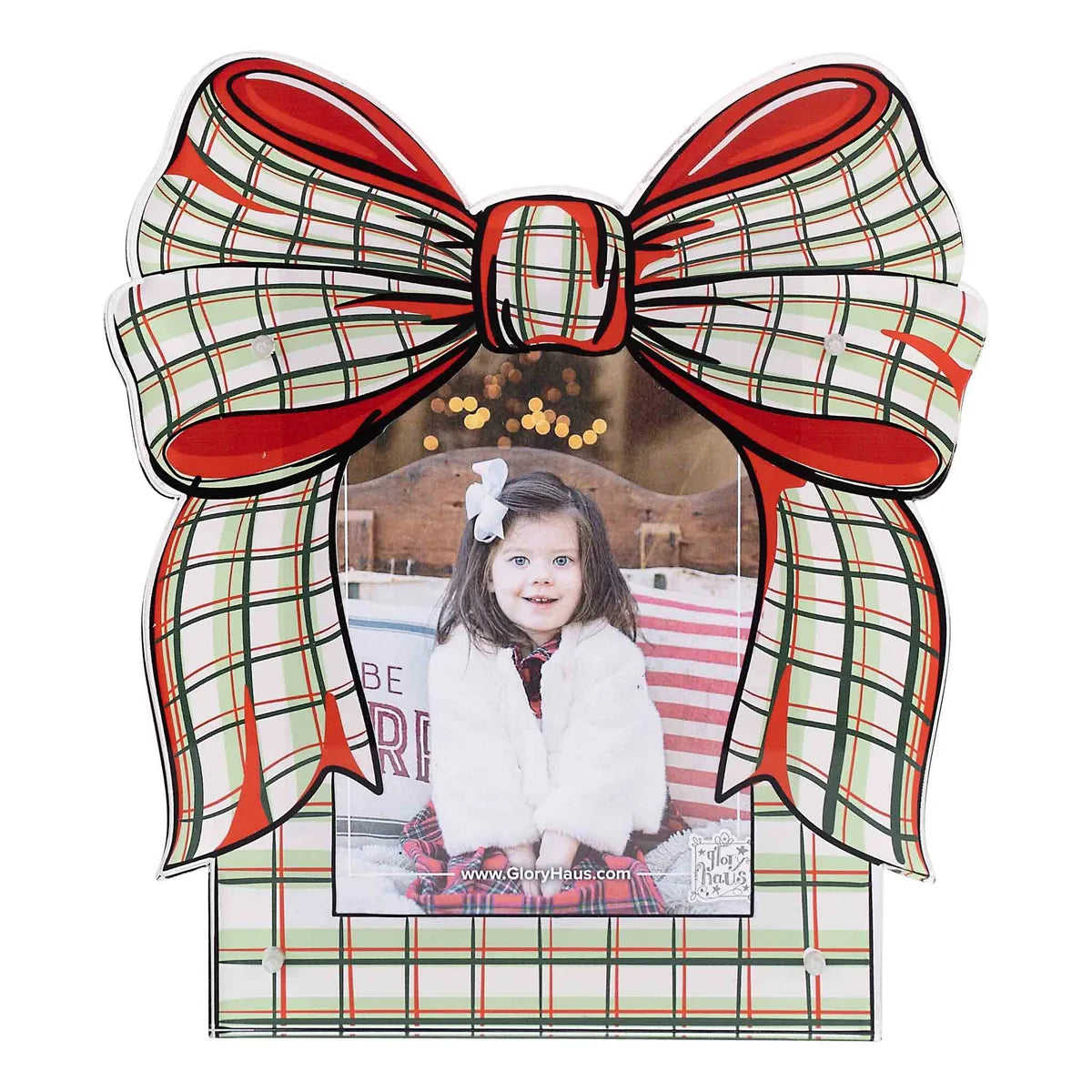 Glory Haus Christmas Bow Acrylic Frame