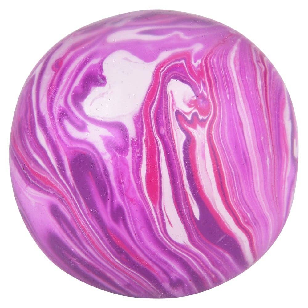 La Luna Bella 2.33" SQUISH AND STRETCH MARBLEIZED GUMMI BALL
