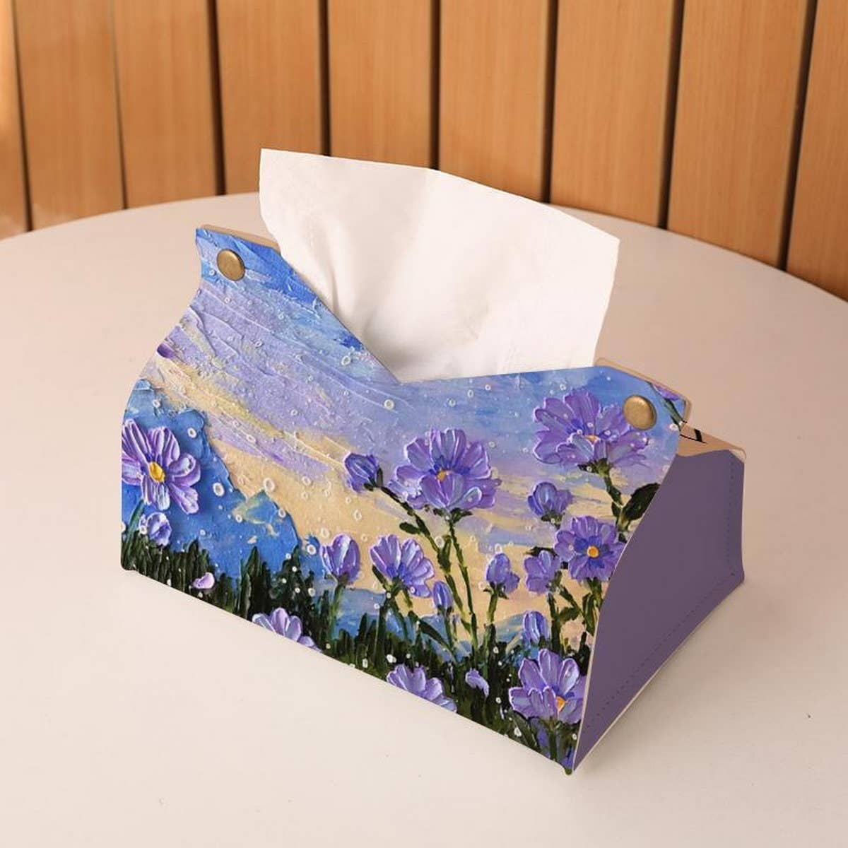 KOI LEATHER TISSUE BOX
