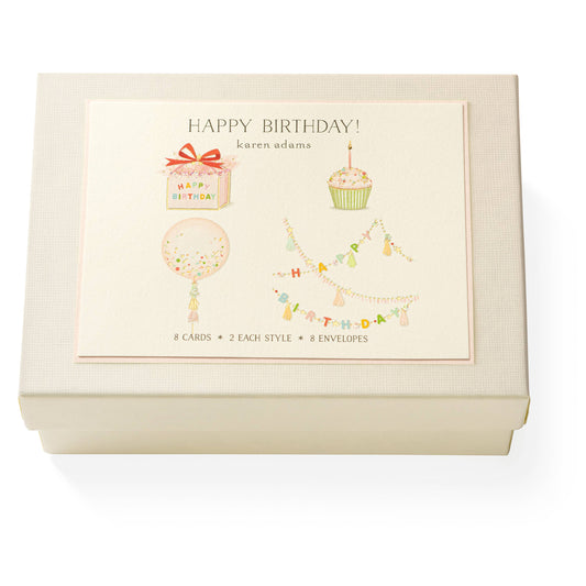 Karen Adams Happy Birthday Note Card Box