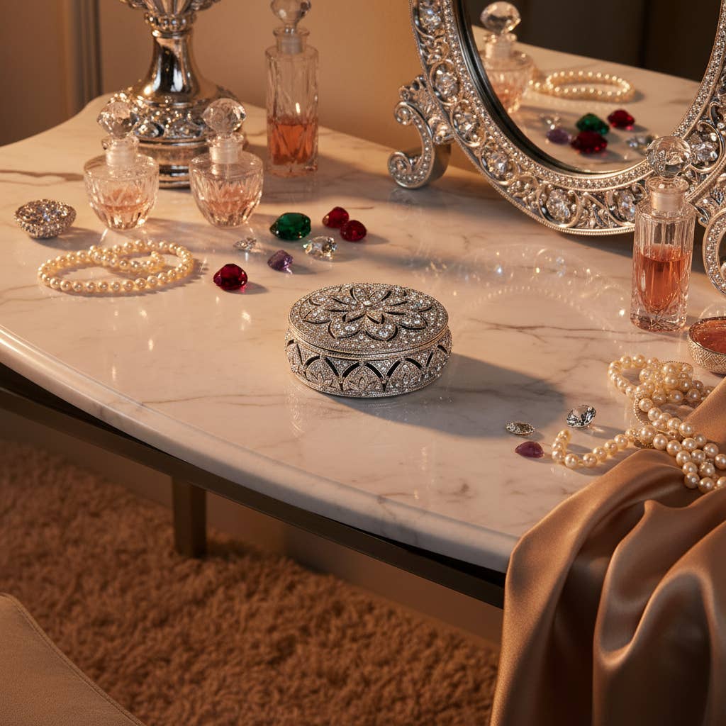 Olivia Riegel Windsor Round Box | Silver Box | Gold Box | Boxes