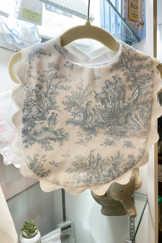Jan Sevadjian Baby Bib French Toile