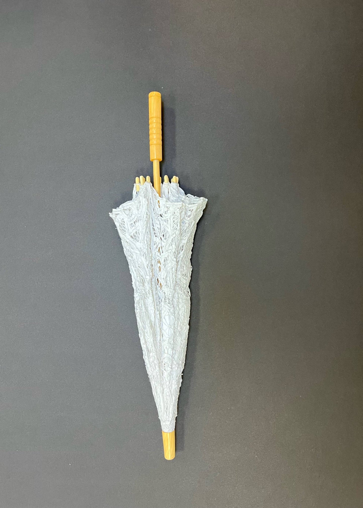 Peaking Handicraft All Battenburg Parasol - White