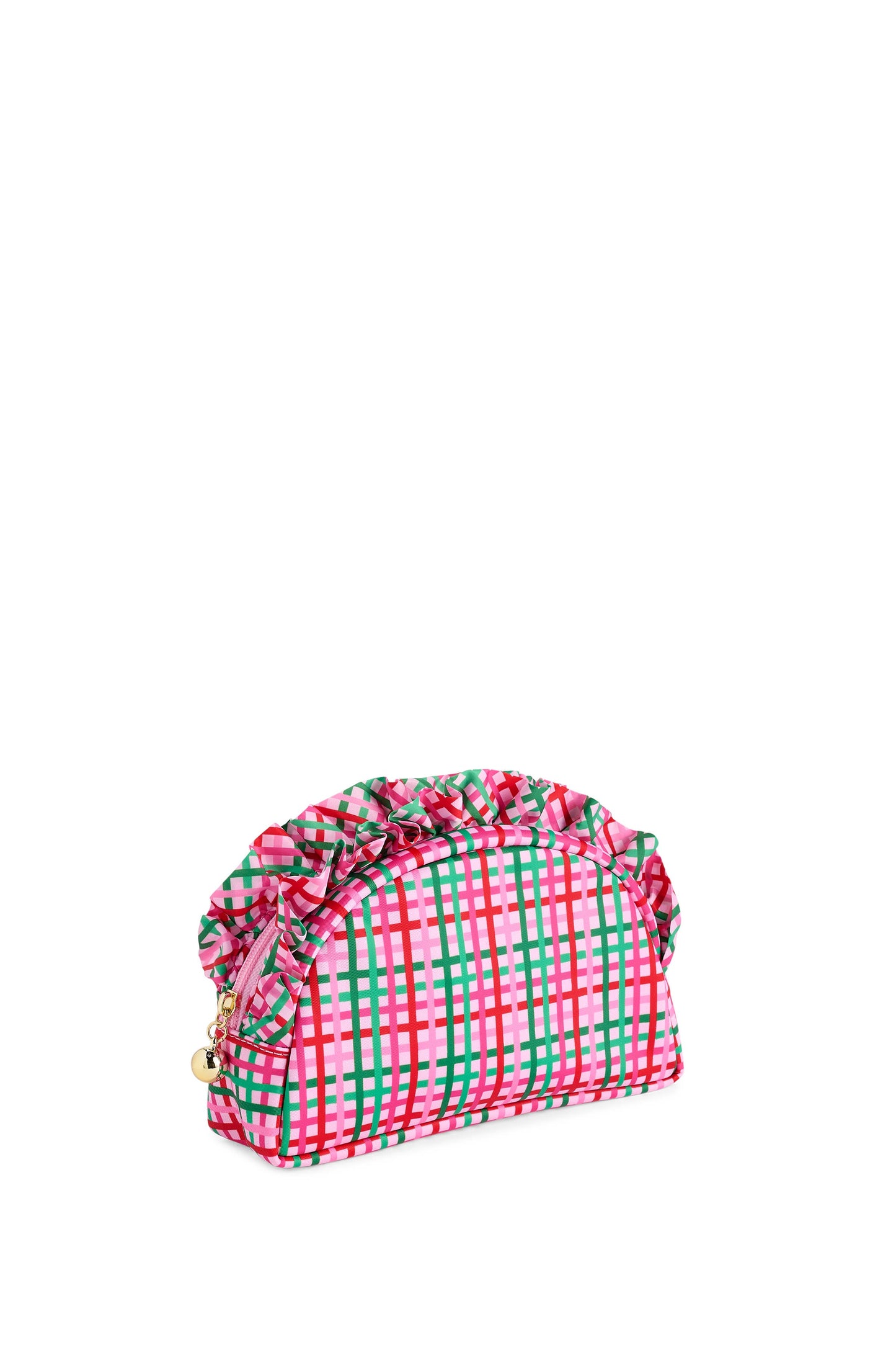 Shiraleah Plaid Ruffle Small Zip Pouch, Multi