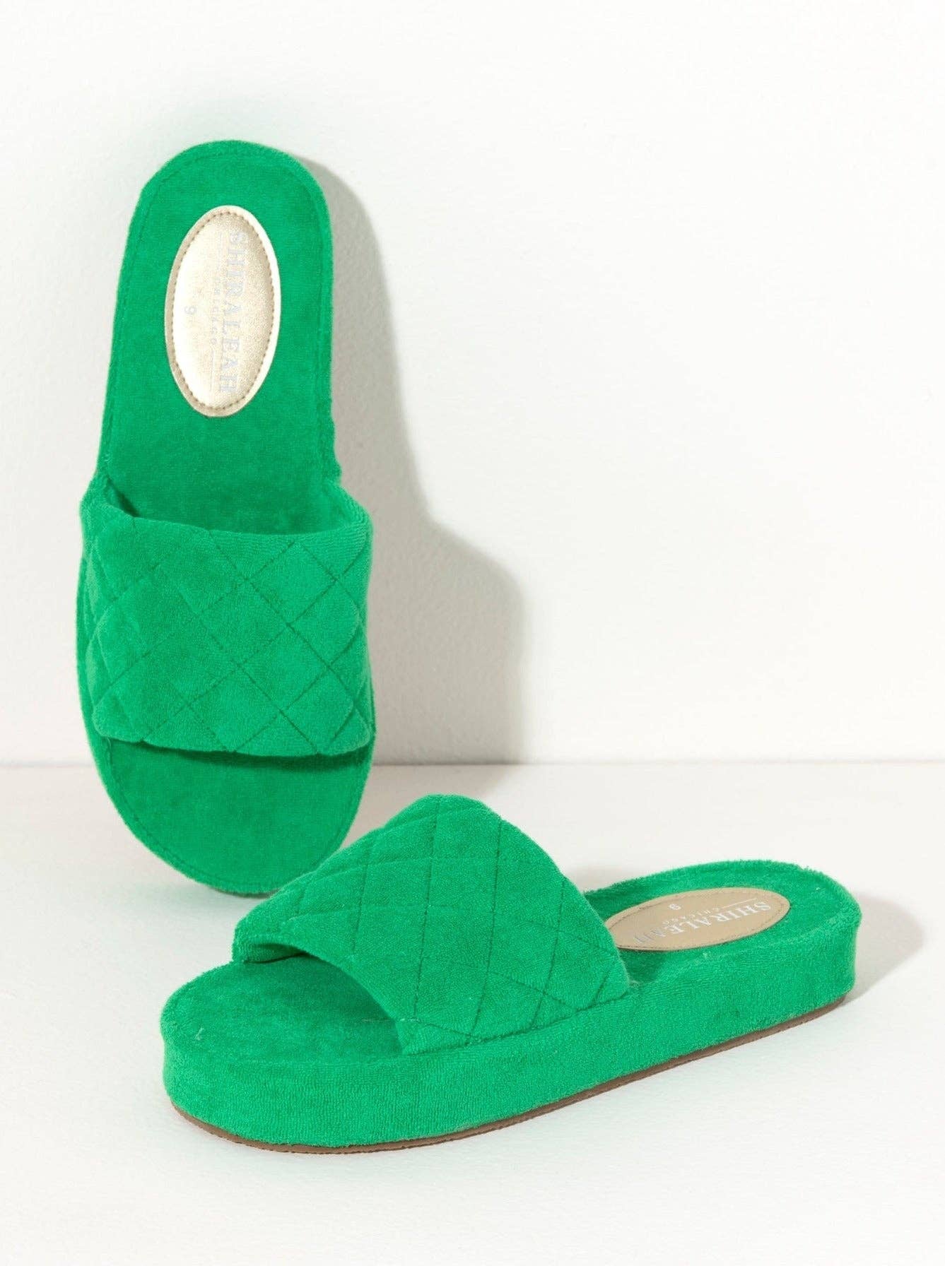 Shiraleah's SOL POOL SLIDES, GREEN