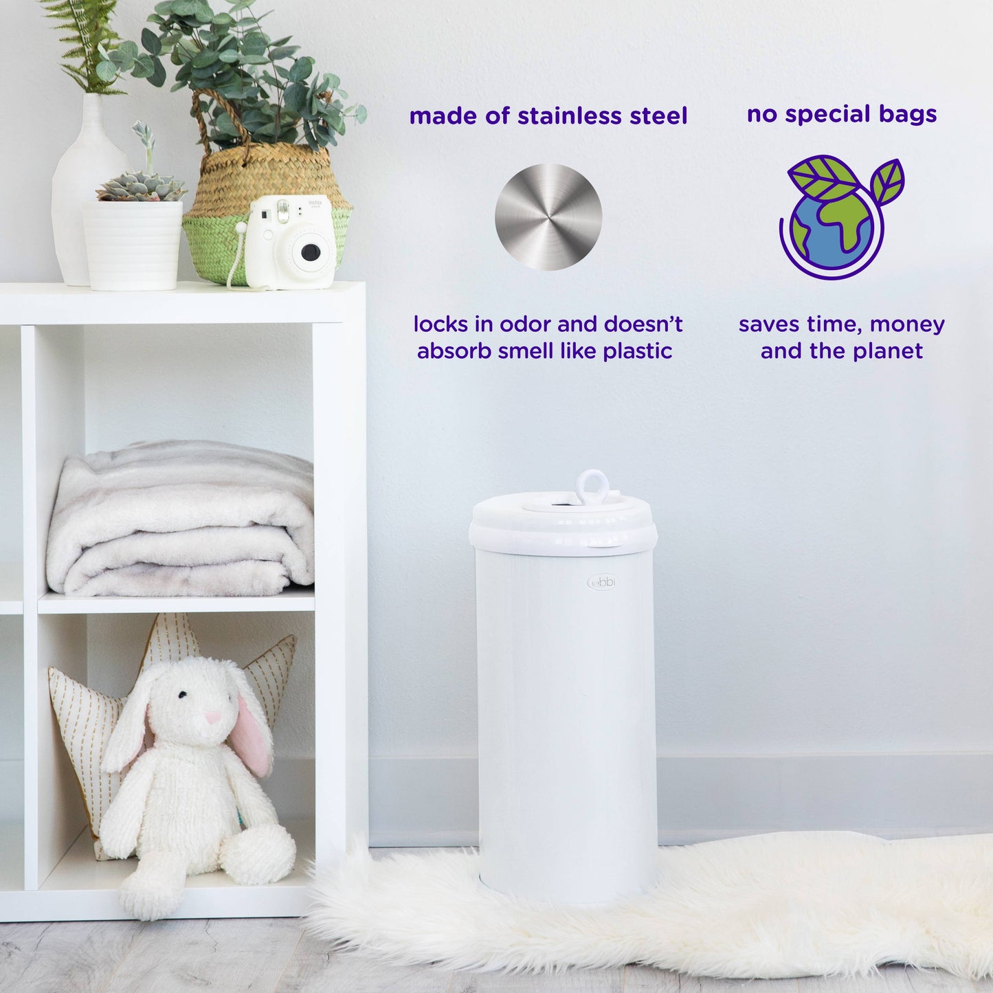Ubbi Diaper Pail (Taupe)