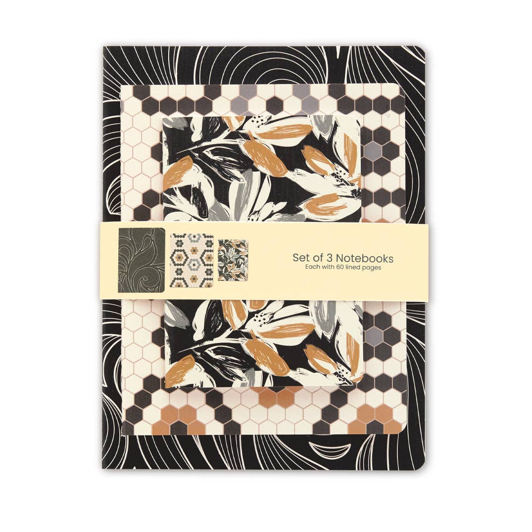 Werkshoppe's Leaf Tiles Stitched Notebook Set