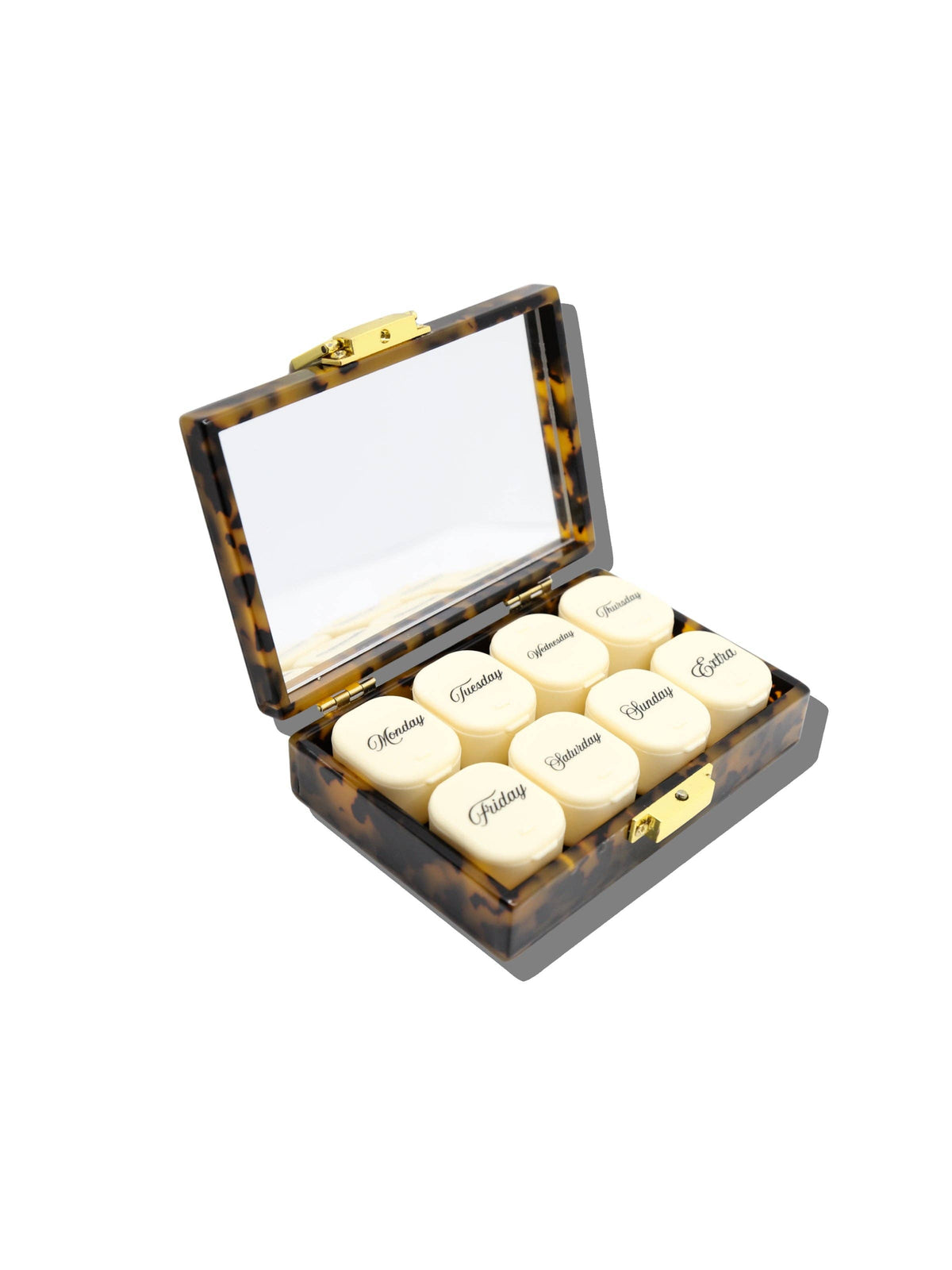 Solar Eclipse Hand-painted Drugs Daily Ritual Pill Case