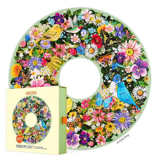 WerkShoppe Spring Floral Wreath 1000 Piece Puzzle