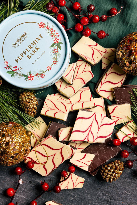 French Broad Chocolate Peppermint Bark - 14oz