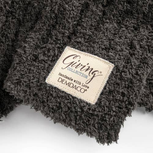 Demdaco Ribbed Blanket - Gray