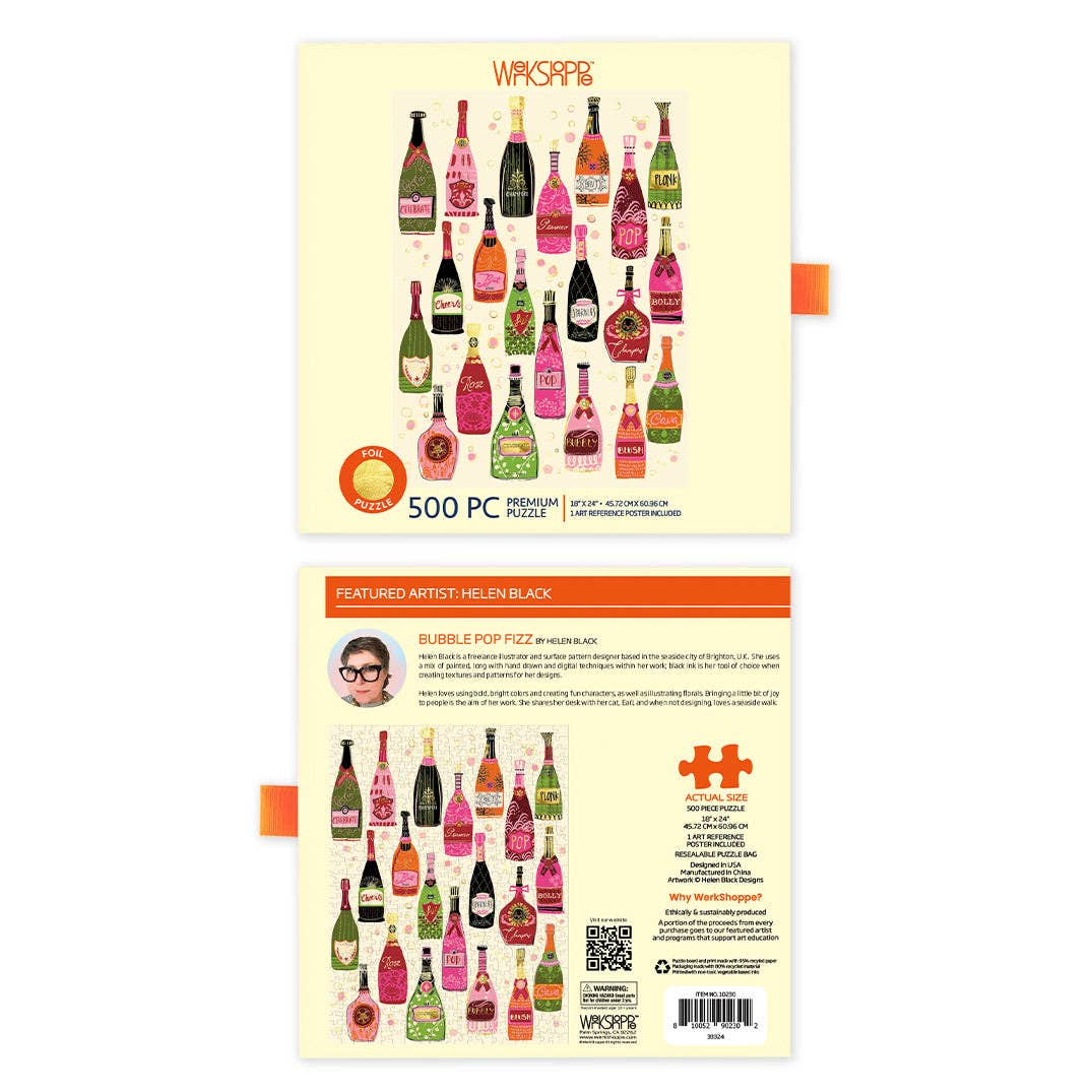 WerkShoppe Bubble Pop Fizz 500 Piece Jigsaw Puzzle
