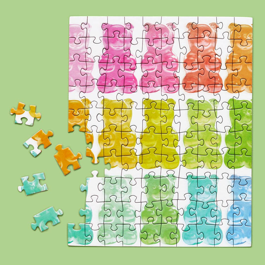WerkShoppe Gummy Bears 100 Piece Puzzle Snax