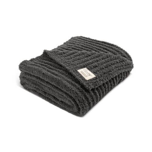 Demdaco Ribbed Blanket - Gray