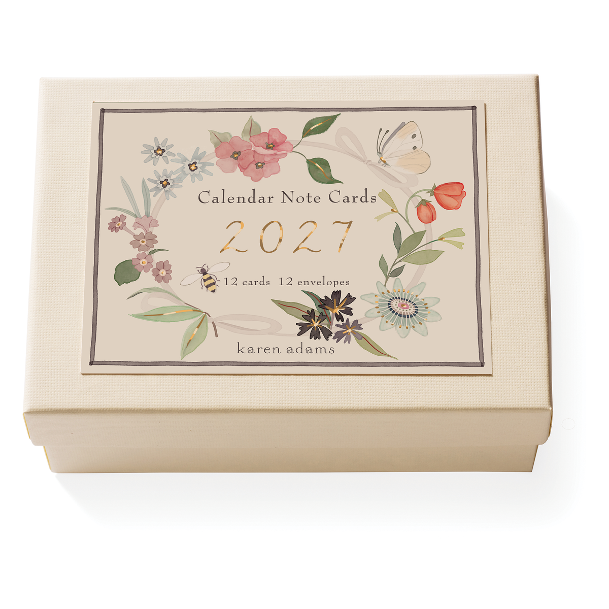 Karen Adams Calendar 2027 Note Card Box