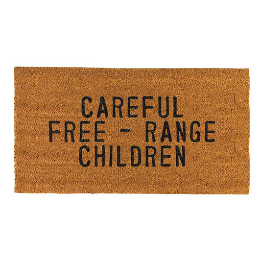 Santa Barbara- Careful Free - Range Children Door Mat