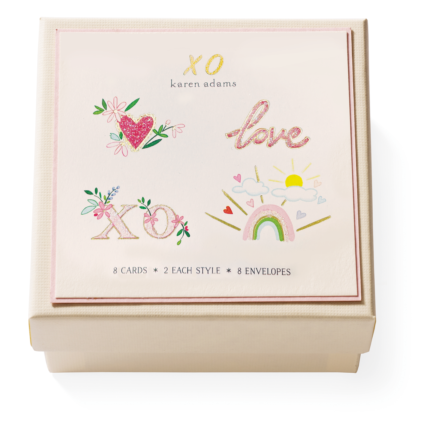 Karen Adams Floral XO Gift Enclosure