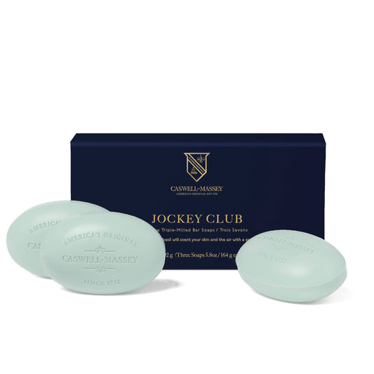 Caswell-Massey Jockey Club Bar Soap- 3-Soap Set