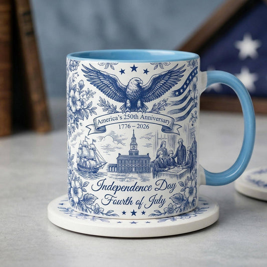 America's 250th Cup, Patriotic Liberty Bell Coffee Mug