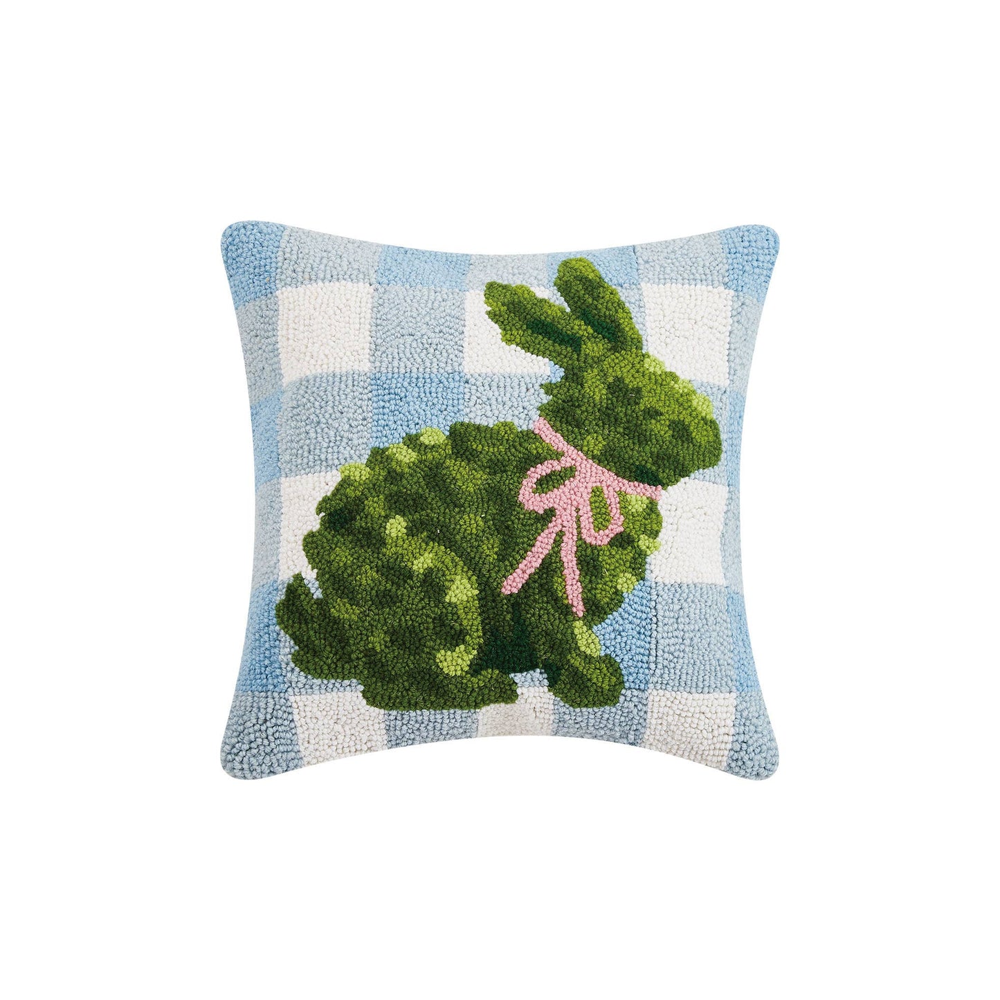 Peaking Handicraft Bunny Topiary Hook Pillow